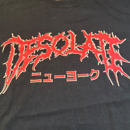 Desolate NY Metalcore Band Red Logo T-Shirt Size L