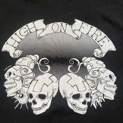 High On Fire Band Surrounded By Thieves Eyes And Teeth Vintage T-Shirt Size L
