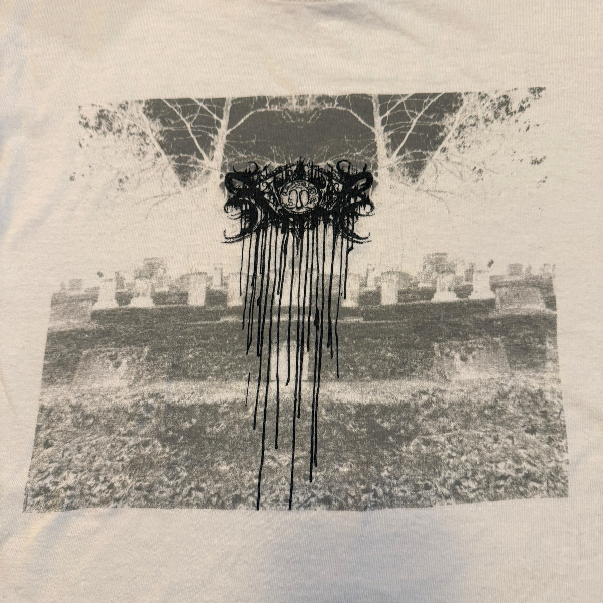 Xasthur Band Deceptive Epitaph Vintage White T-Shirt Size M
