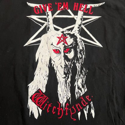 Witchfynde Band Give 'Em Hell T-Shirt Size L