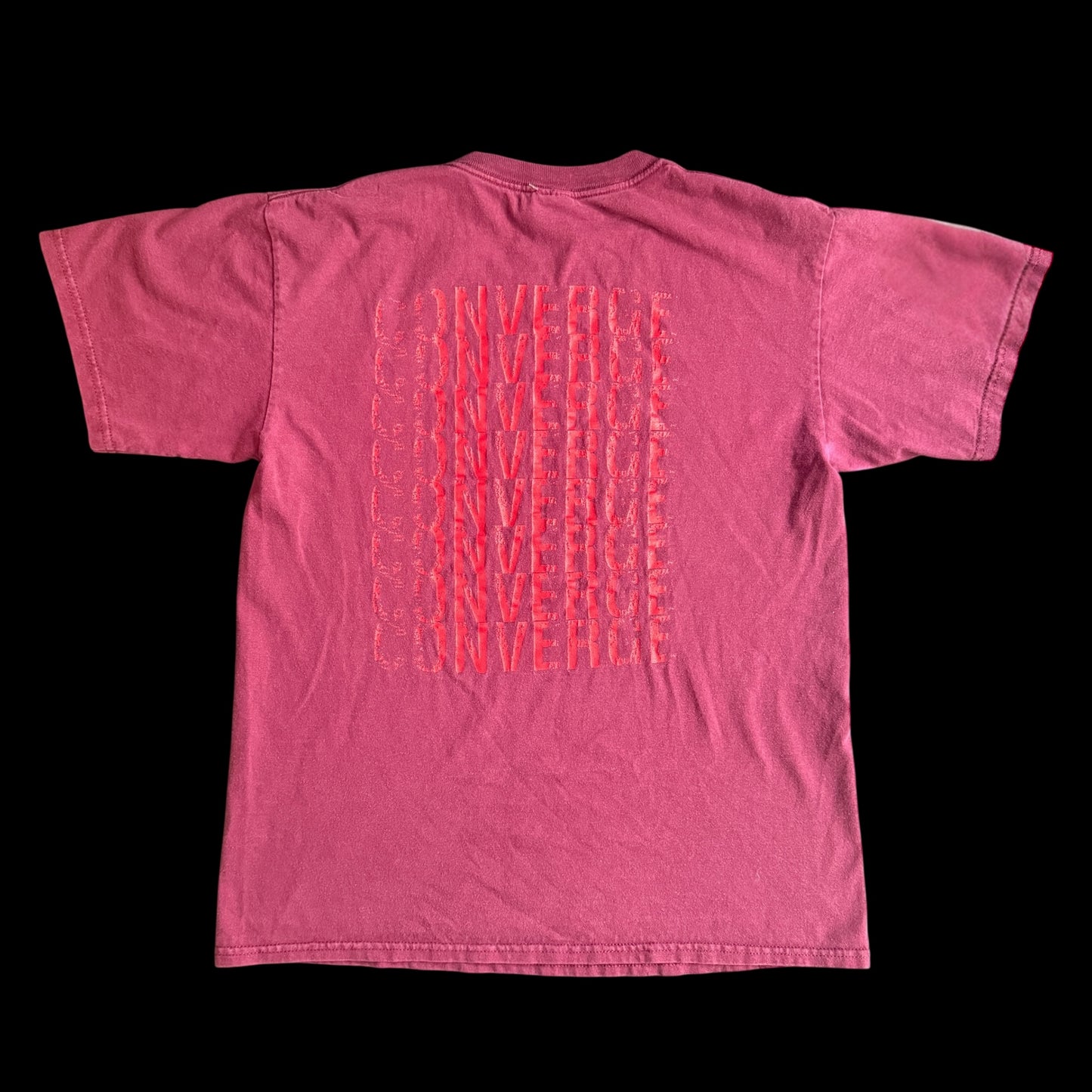 Converge Band I Am Nothing Without You - Hellchild Split Vintage Maroon T-Shirt Size M