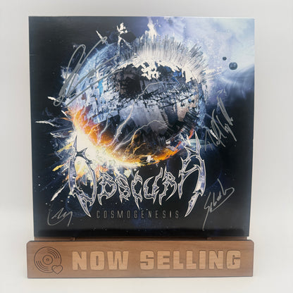 Obscura - Cosmogenesis Vinyl LP Silver Blue Merge Splatter SIGNED