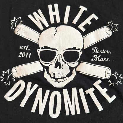White Dynomite Boston Band T-Shirt Size M Roadsaw Strip Mind Kilslug