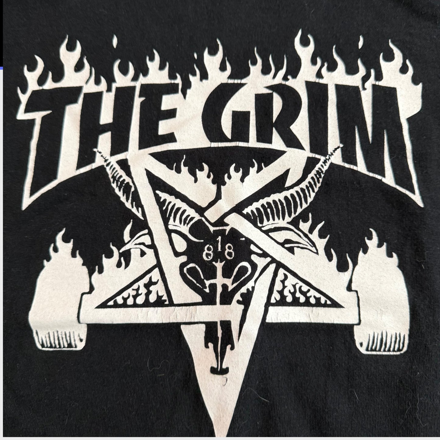 The Grim Hardcore Punk Band Thrasher RIP T-Shirt Size L