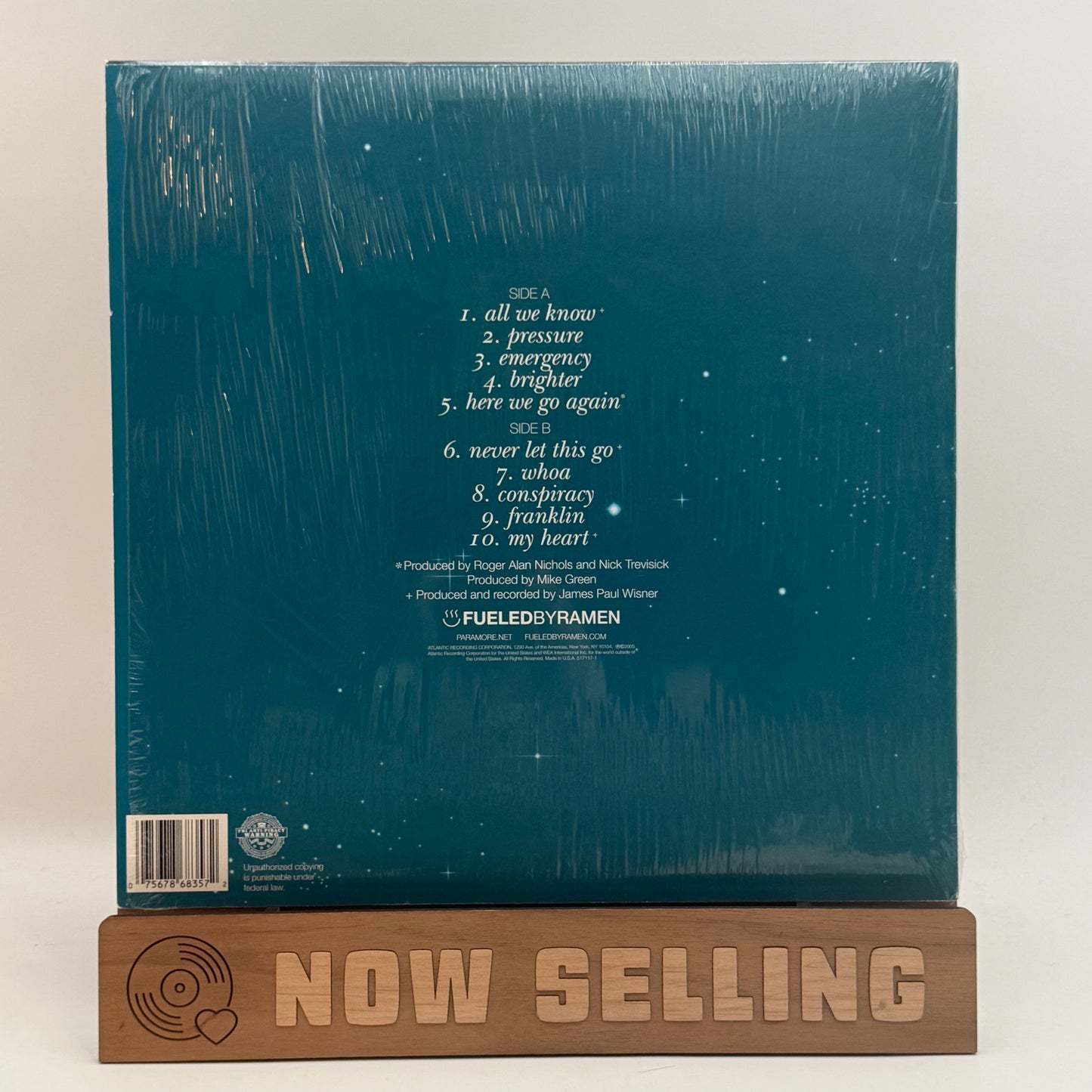 Paramore - All We Know Is Falling Vinyl LP Translucent Teal Hot Topic