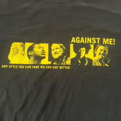 Against Me! Band Any Style You Can Fake Vintage 1998 T-Shirt Size M