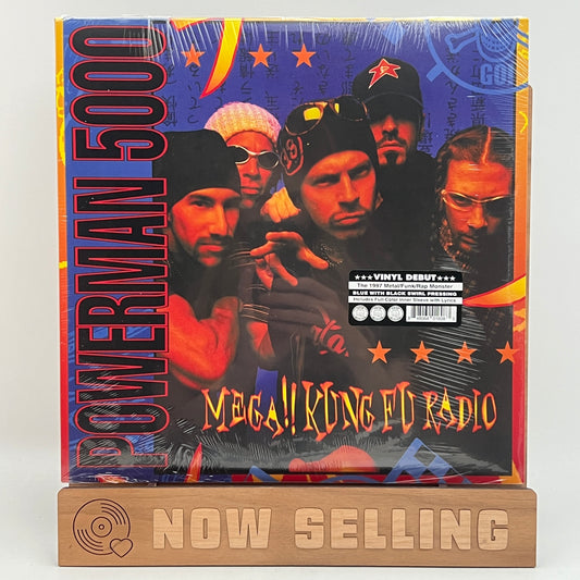 Powerman 5000 - Mega!! Kung Fu Radio Vinyl LP Blue Black Swirl SEALED