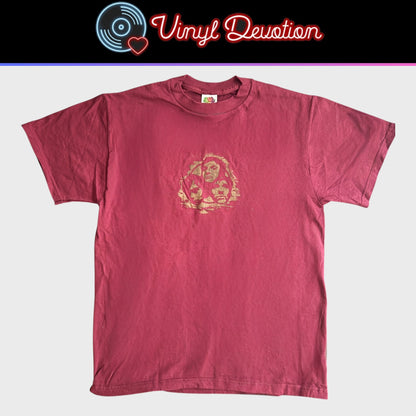 The Cancer Conspiracy Band The Audio Medium Maroon Vintage T-Shirt Size M Drowningman Deleted Arrows