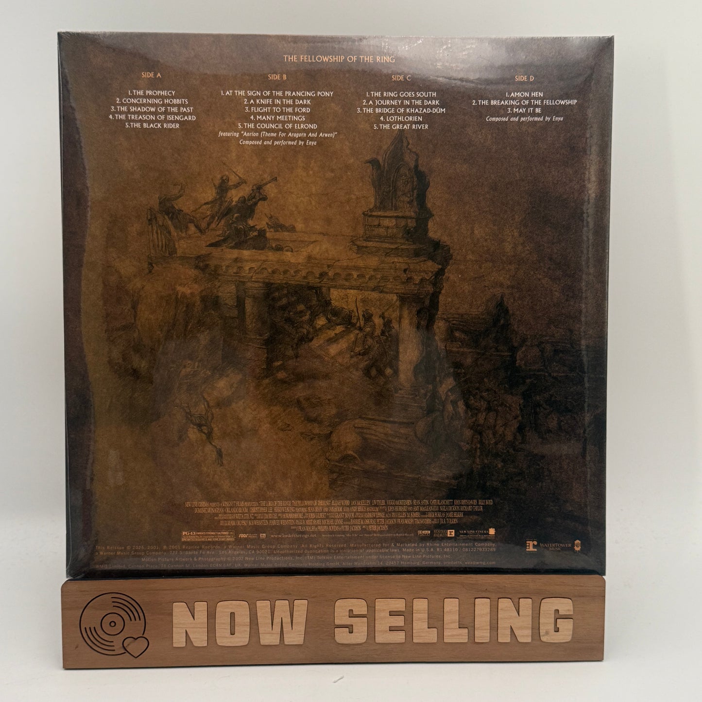 The Lord Of The Rings: The Fellowship Of The Ring Soundtrack Vinyl Palantir Clear SEALED Howard Shore