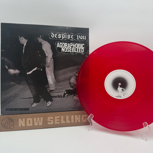 Despise You / Agoraphobic Nosebleed - And On And On Vinyl LP Repress Blood Red