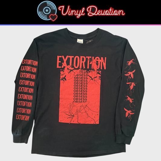 Extortion Band Obsess Long Sleeve T-Shirt Size L
