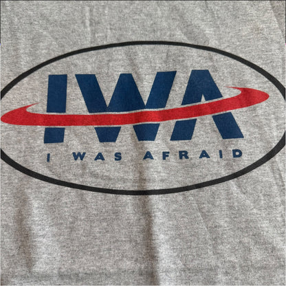 I Was Afraid Band Gray T-Shirt Size L Shoegaze Alternative