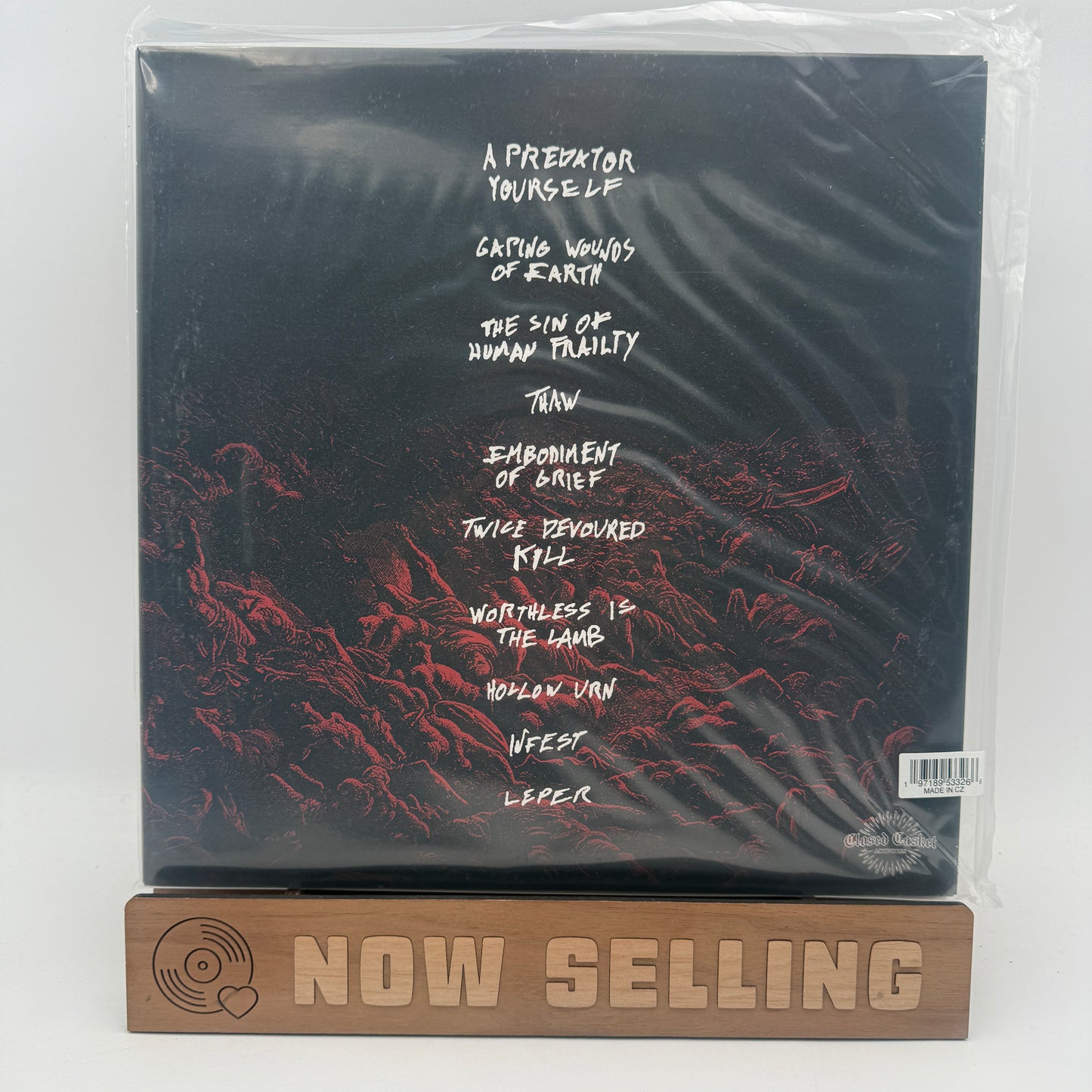 END Band - The Sin Of Human Frailty Vinyl LP Red w/ Splatter
