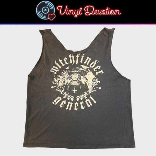 Witchfinder General Vintage Tank Top Cut Sleeves & Neckline Size L