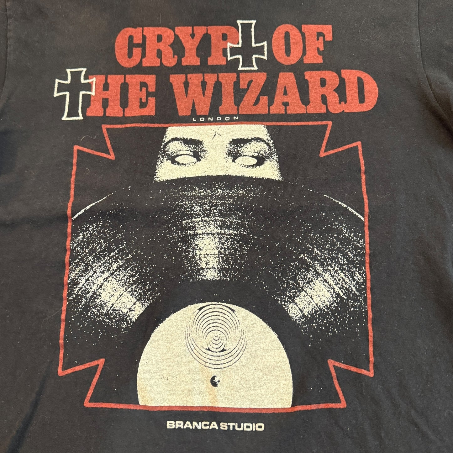Crypt Of The Wizard London Record Store T-Shirt Size M