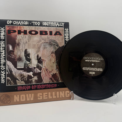 Phobia - Means Of Existence Vinyl LP Original 1st Press