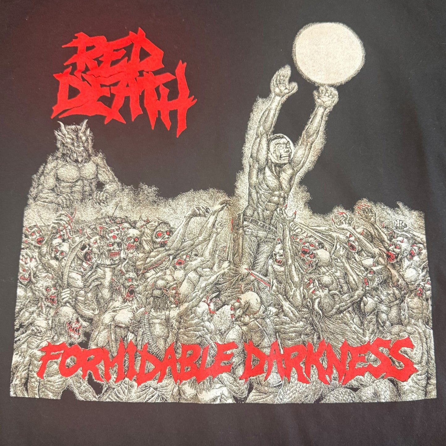 Red Death Band Formidable Darkness Long Sleeve T-Shirt Size XXL Crossover Thrash