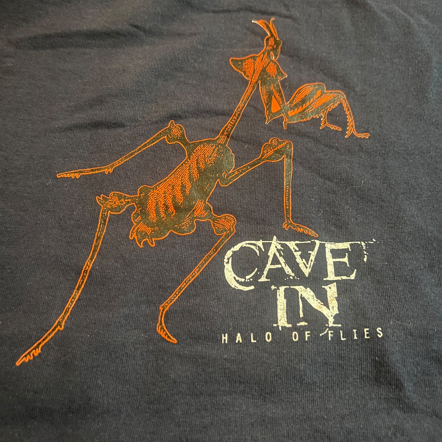 Cave In Band Halo Of Flies Until Your Heart Stops 1999 Vintage Dark Blue T-Shirt Size L