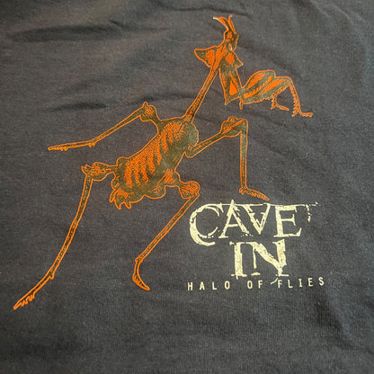 Cave In Band Halo Of Flies Until Your Heart Stops 1999 Vintage Dark Blue T-Shirt Size L