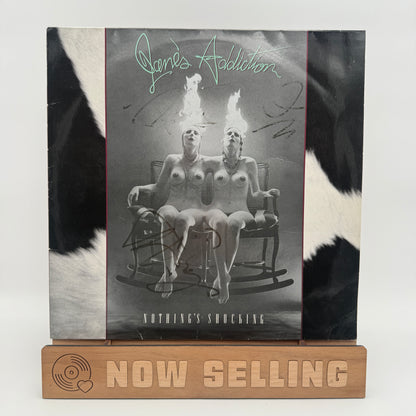 Jane's Addiction - Nothing's Shocking Vinyl LP Original 1st Press UK Rubber Jacket SiGNED
