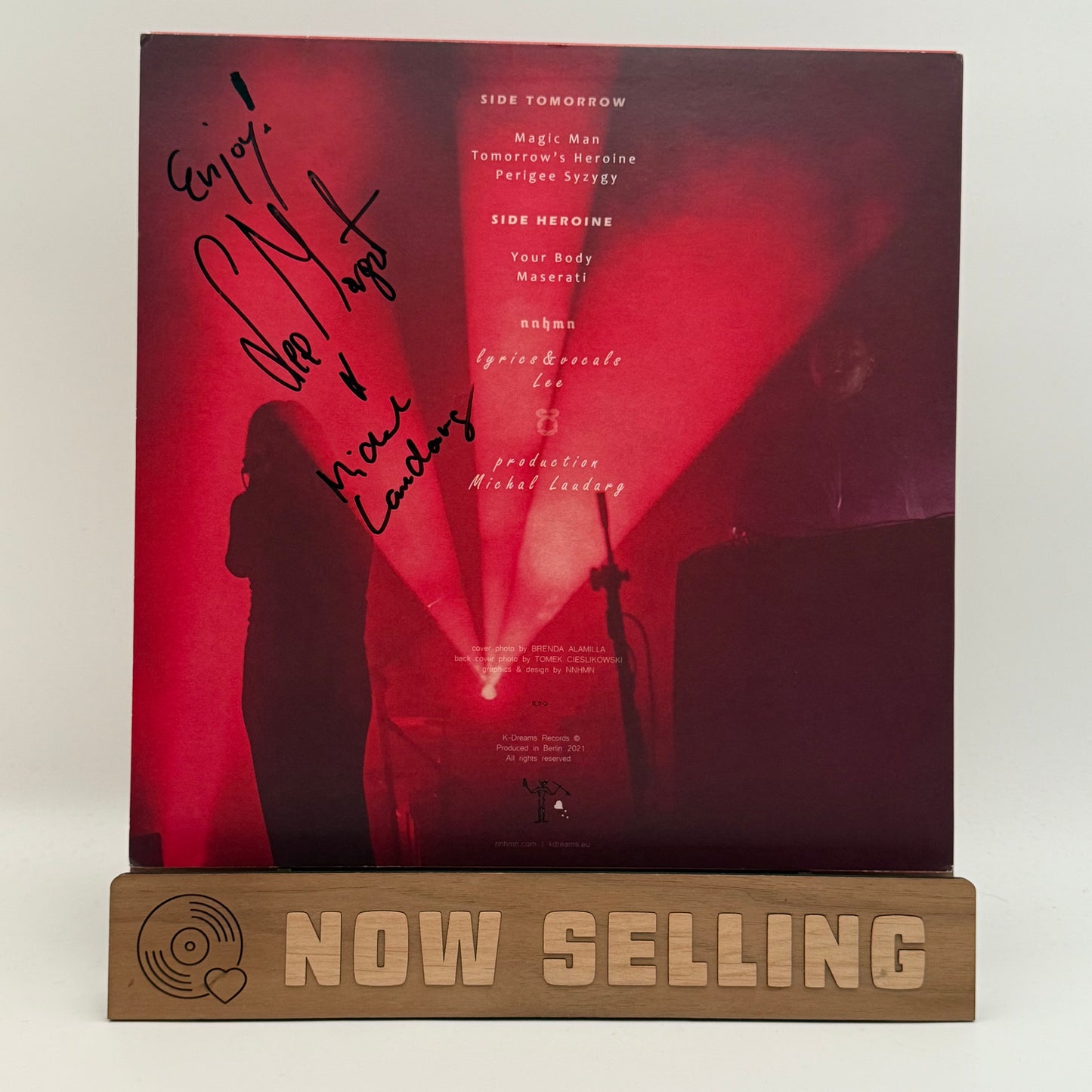 NNHMN - Tomorrow's Heroine Vinyl EP Black w/ White Stripe SIGNED