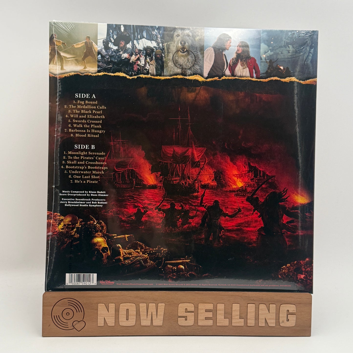 Pirates Of The Caribbean: The Curse Of The Black Pearl Soundtrack Vinyl LP Black Ice SEALED