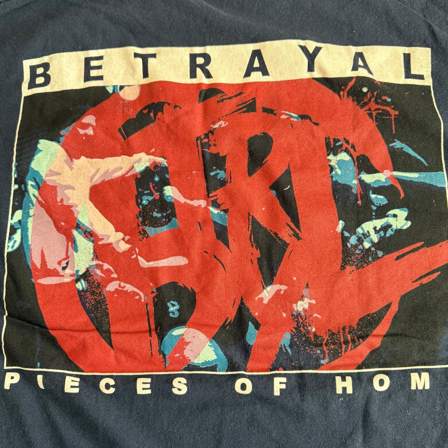 Betrayal Hardcore Band Pieces Of Home T-Shirt Size XL Runaway Kids Twitching Tongues God's Hate