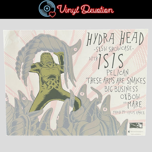 Hydra Head SXSW Showcase Screenprint Poster Isis Pelican Big Business 24" x 18" 1/165 [DAM]