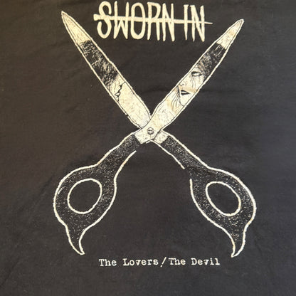 Sworn In Band The Lovers / The Devil T-Shirt Size XL Metalcore Barrier
