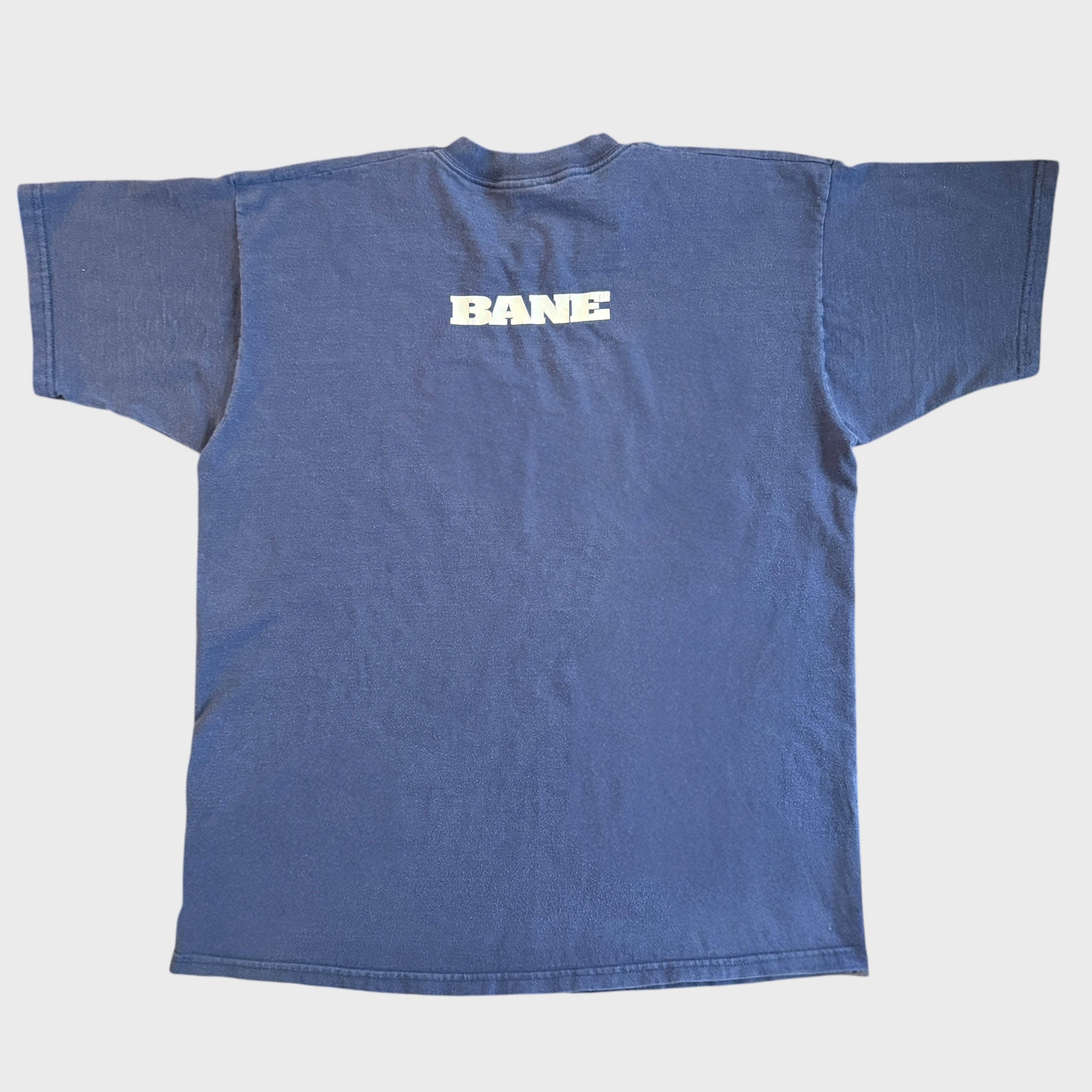 Bane Hardcore Band Words That Cripple Blue 90s Vintage T-Shirt