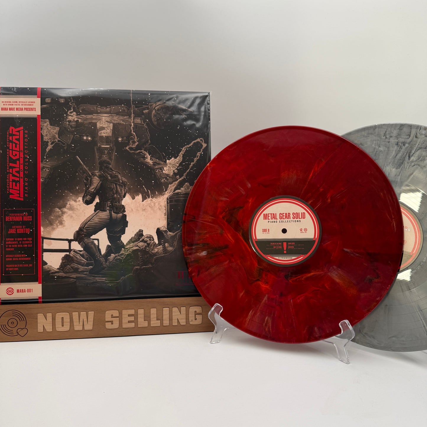 Metal Gear Solid: Piano Collections Vinyl LP Red Black & Off-White Marble Benyamin Nuss