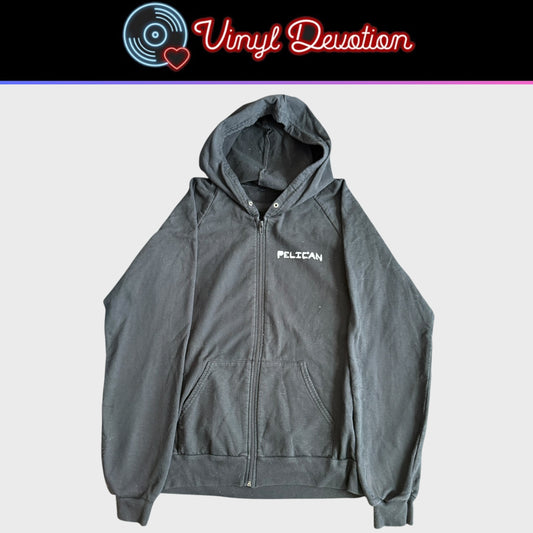 Pelican Band Geometic Zip Up Hoodie Size L American Apparel