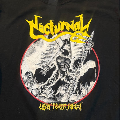 Nocturnal Band 2011 USA Tour T-Shirt Size M German Thrash Black Metal