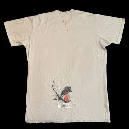 Robotic Empire x Hydra Head Robotic Boot Seldon Hunt Light Gray T-Shirt Size L