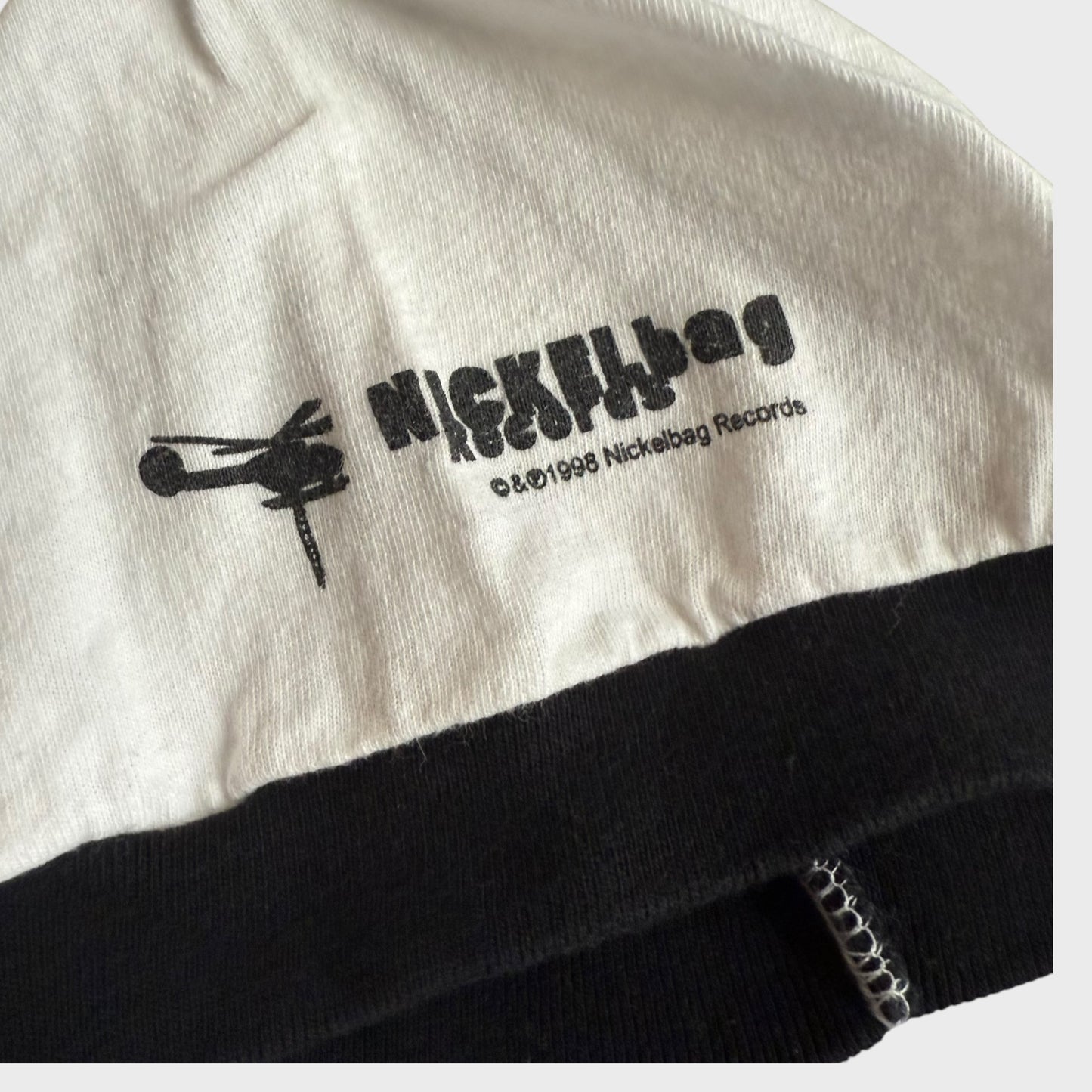 Creeper Lagoon Band 1998 Vintage White Ringer T-Shirt Size L