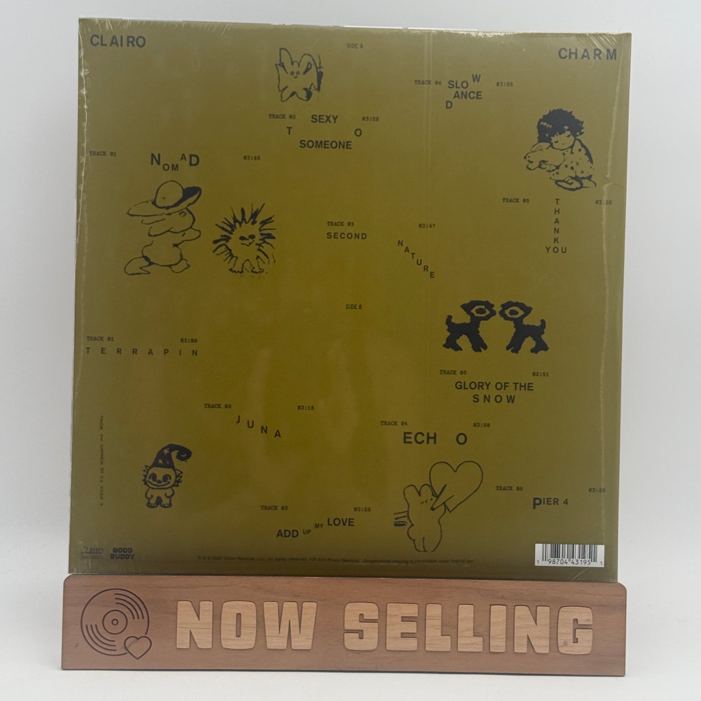 Clairo - Charm Vinyl LP Yellow Light Blue & Purple Striped SEALED