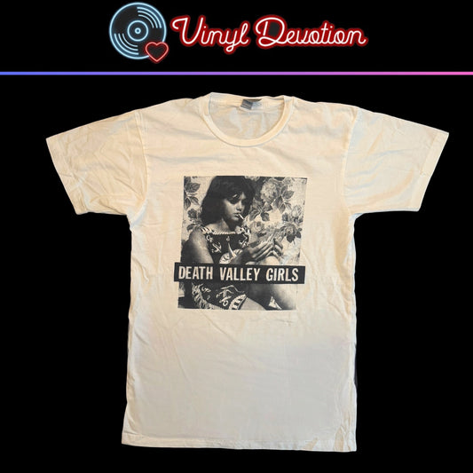 Death Valley Girls Band Cigarette Girl White T-Shirt Size M