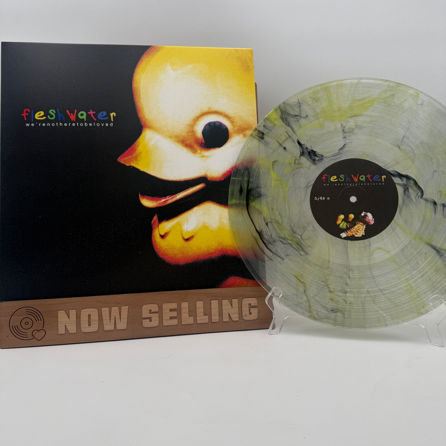 Fleshwater - We're Not Here To Be Loved Vinyl LP Repress Clear Yellow Black Marble