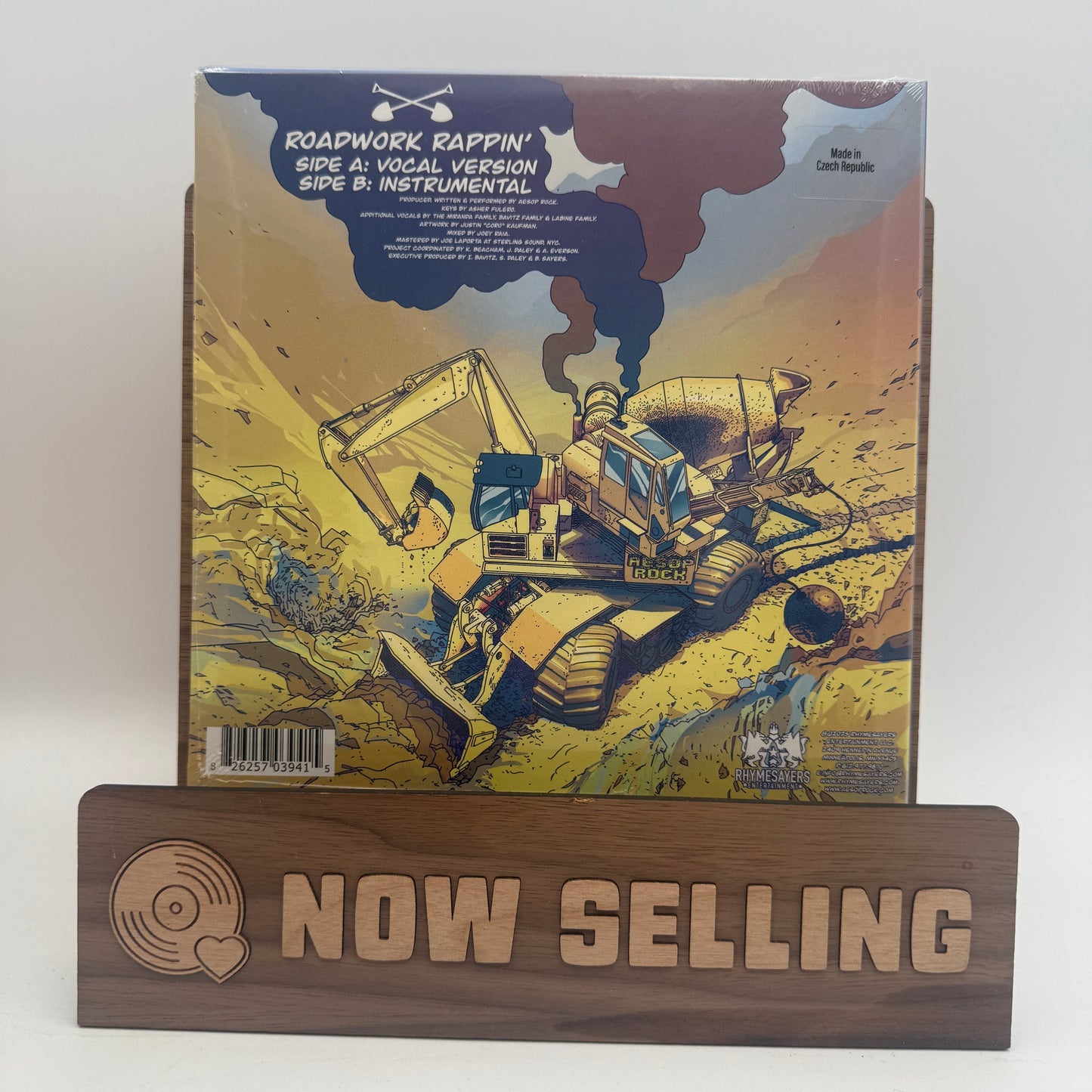 Aesop Rock - Roadwork Rappin' Vinyl 7" Die-Cut Picture Disc SEALED
