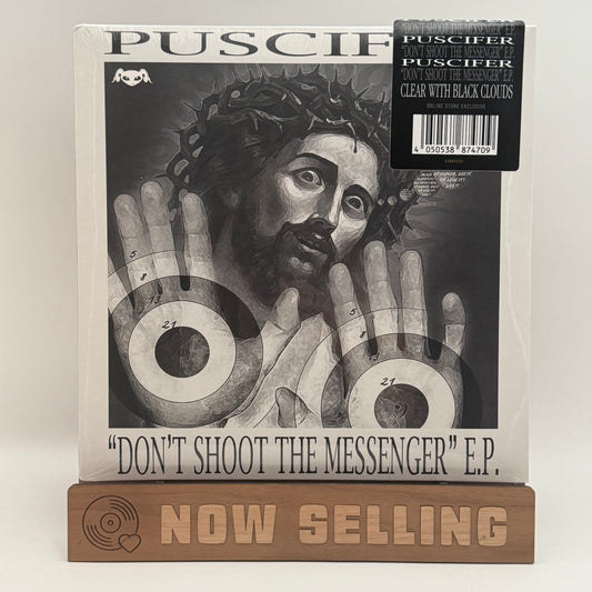 Puscifer - Don't Shoot The Messenger Vinyl EP Clear w/ Black Clouds SEALED