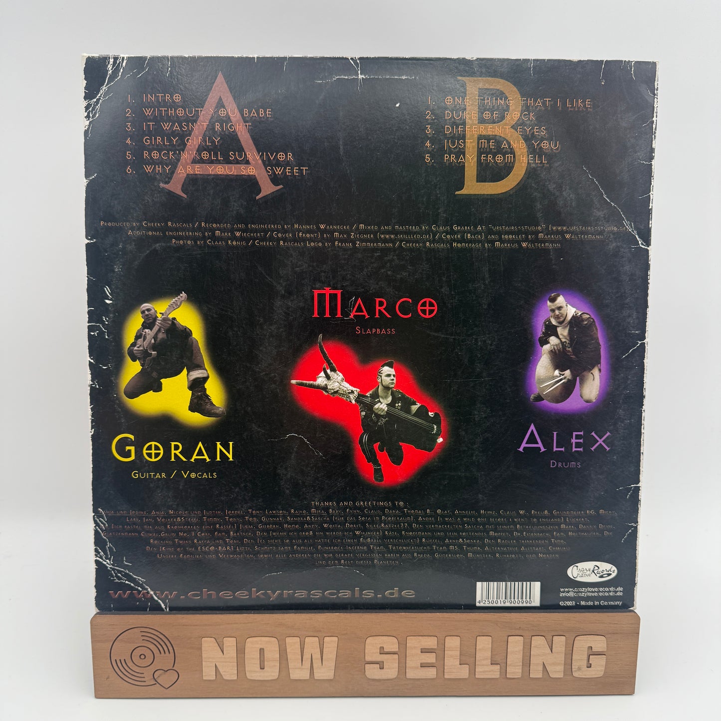 Cheeky Rascals ‎– Rock'N'Roll Survivor Vinyl LP German Rockabilly Psychobilly