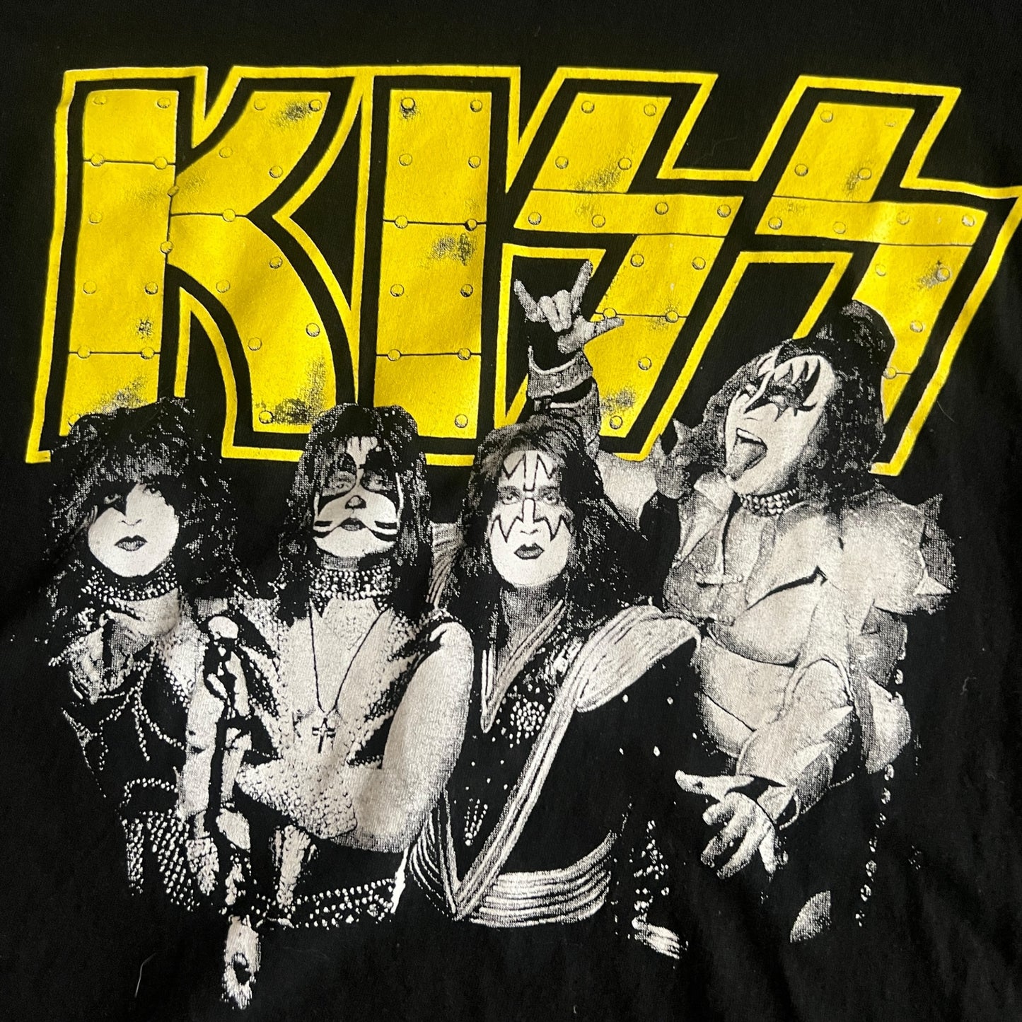 Kiss Band - Black T-Shirt Size Medium