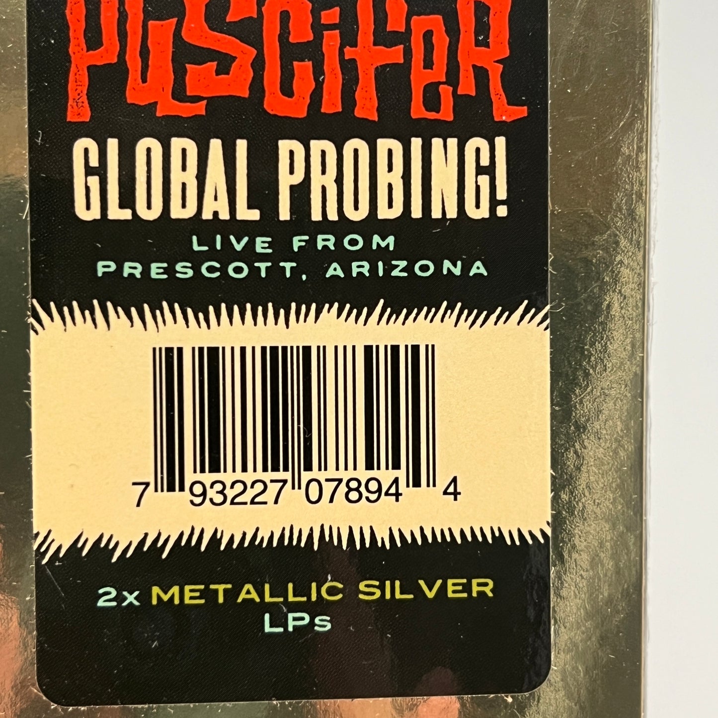 Puscifer - Global Probing! Live From Prescott Arizona Vinyl LP Metallic Silver SEALED