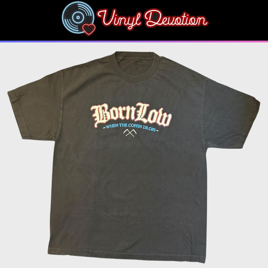 Born Low Hardcore Band When The Coffin Drops T-Shirt Size XL Reaper Records Terror