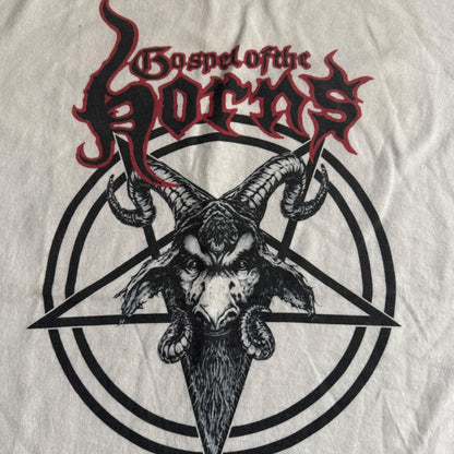 Gospel Of The Horns Band An iron Will White T-Shirt Size L