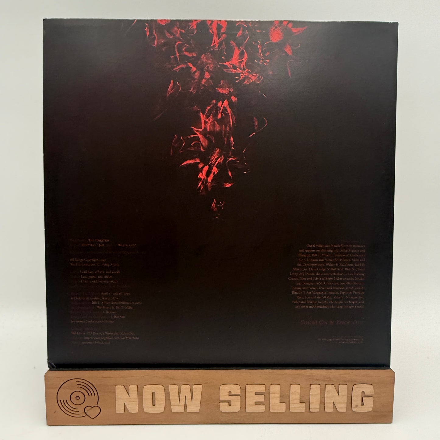 WarHorse - The Priestess Vinyl 12" Red w/ Black Swirl 5ive Come To Grief Desolate