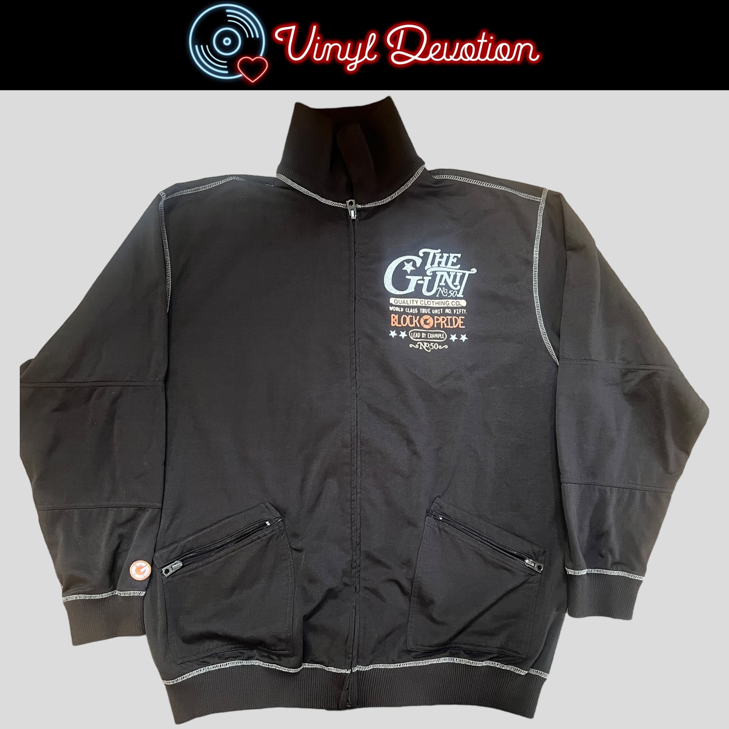 G Unit No. 50 Block Party Jacket 4XL Brown 50 Cent