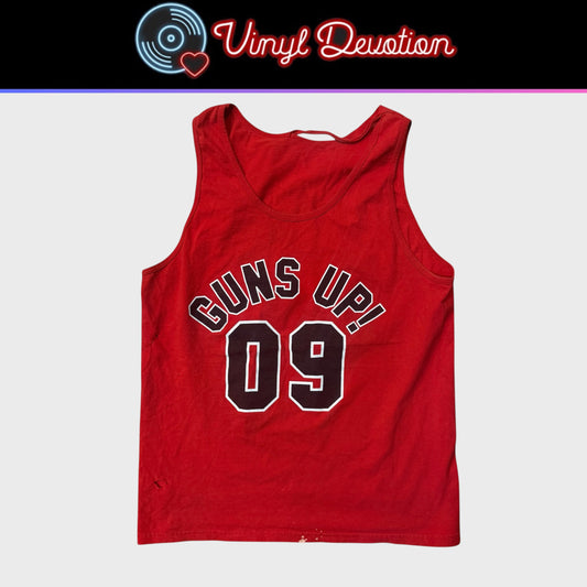 GUNS UP! Straight Edge Hardcore Band Getting Ignorant 09 Red Tank Top Size M