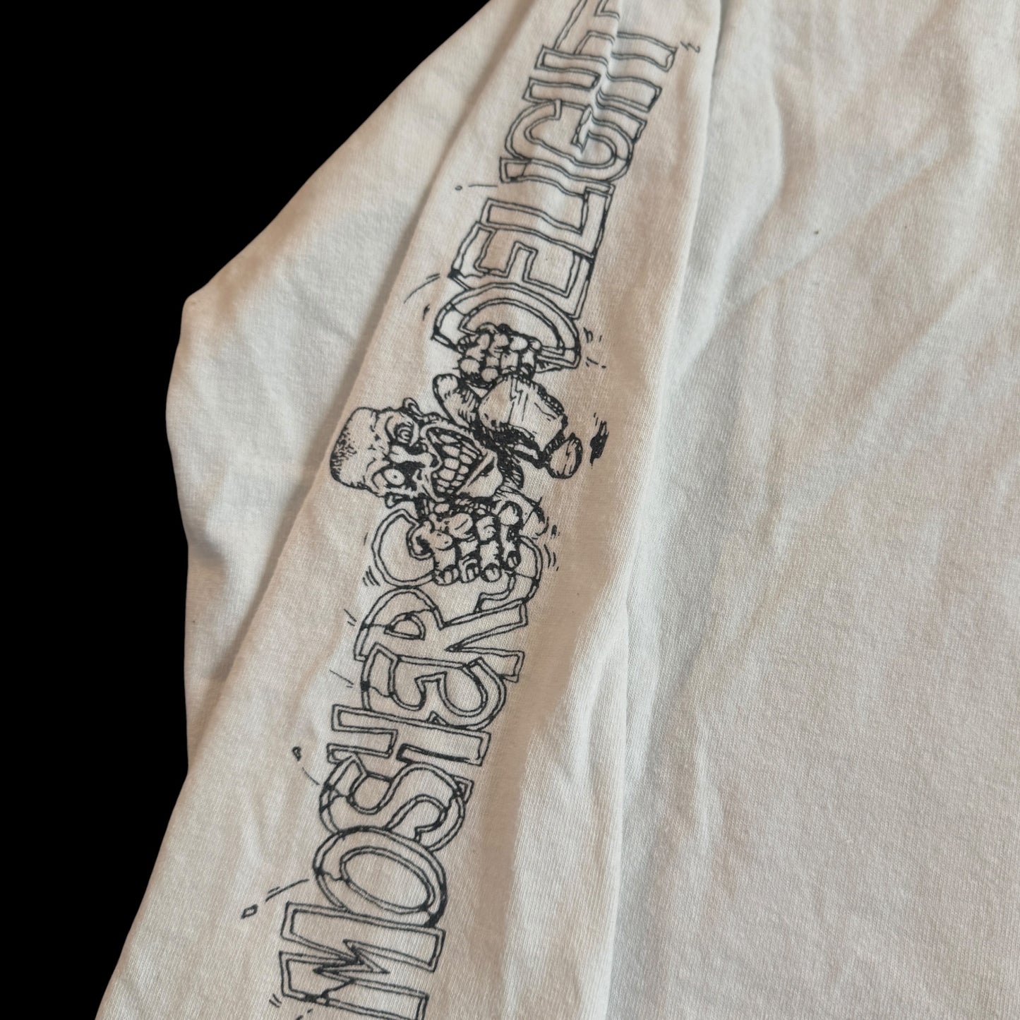 Big Contest Hardcore Band Time Will Tell White Long Sleeve T-Shirt Size M Title Fight Step Forward