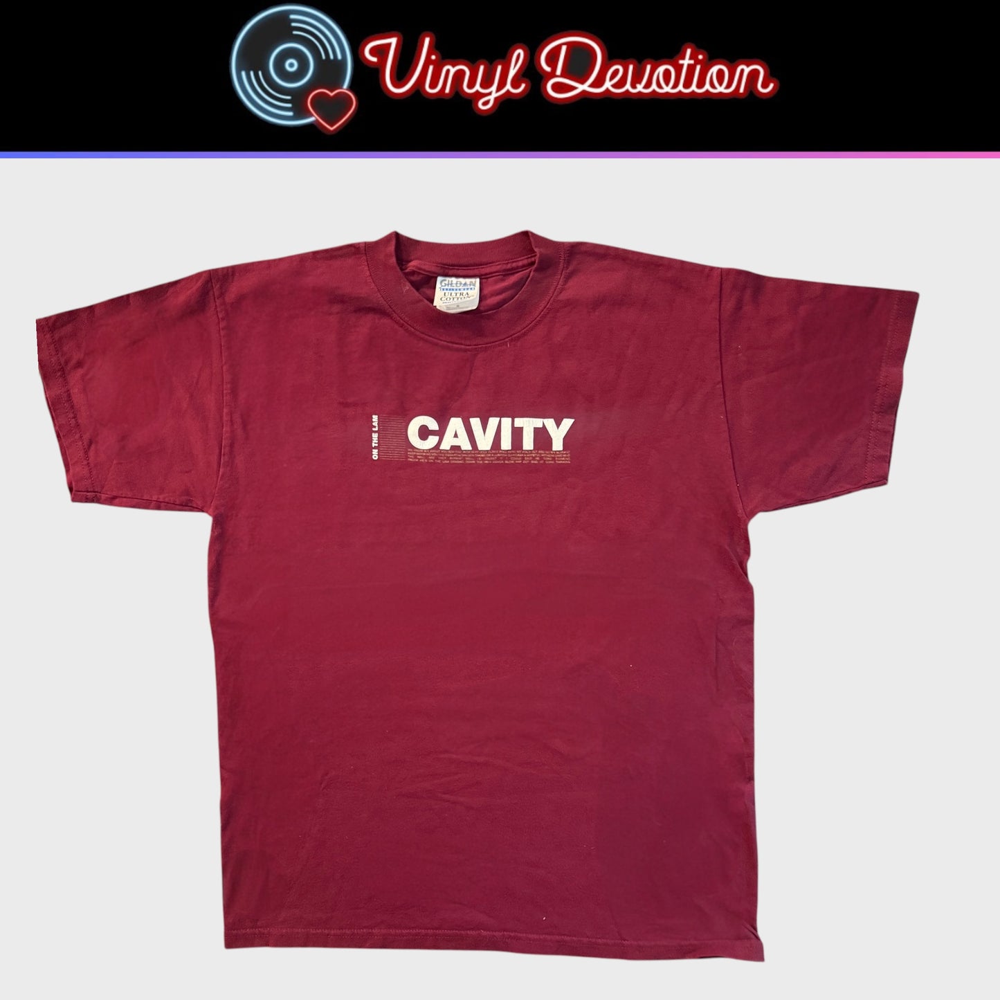 Cavity Sludge Band On The Lamb Hydra Head Maroon Vintage T-Shirt Size M EyeHateGod